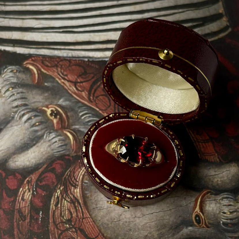 Kingdom Ring with Fine Garnet