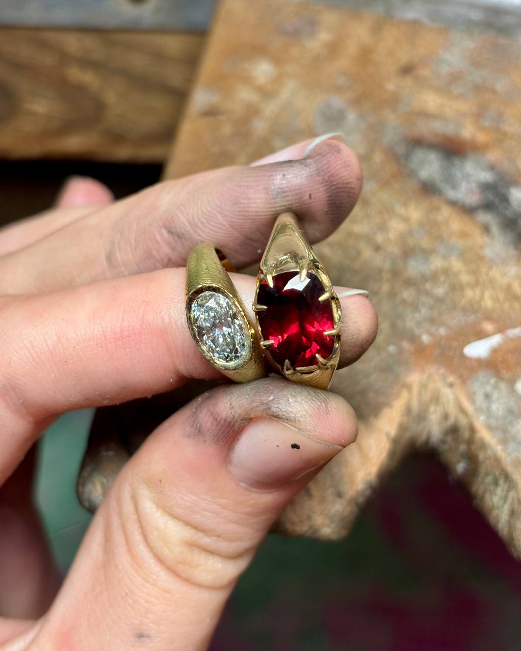 Kingdom Ring with Fine Garnet